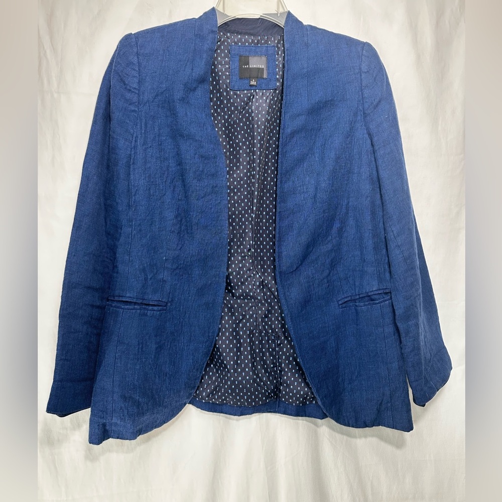 Blue Linen Blazer